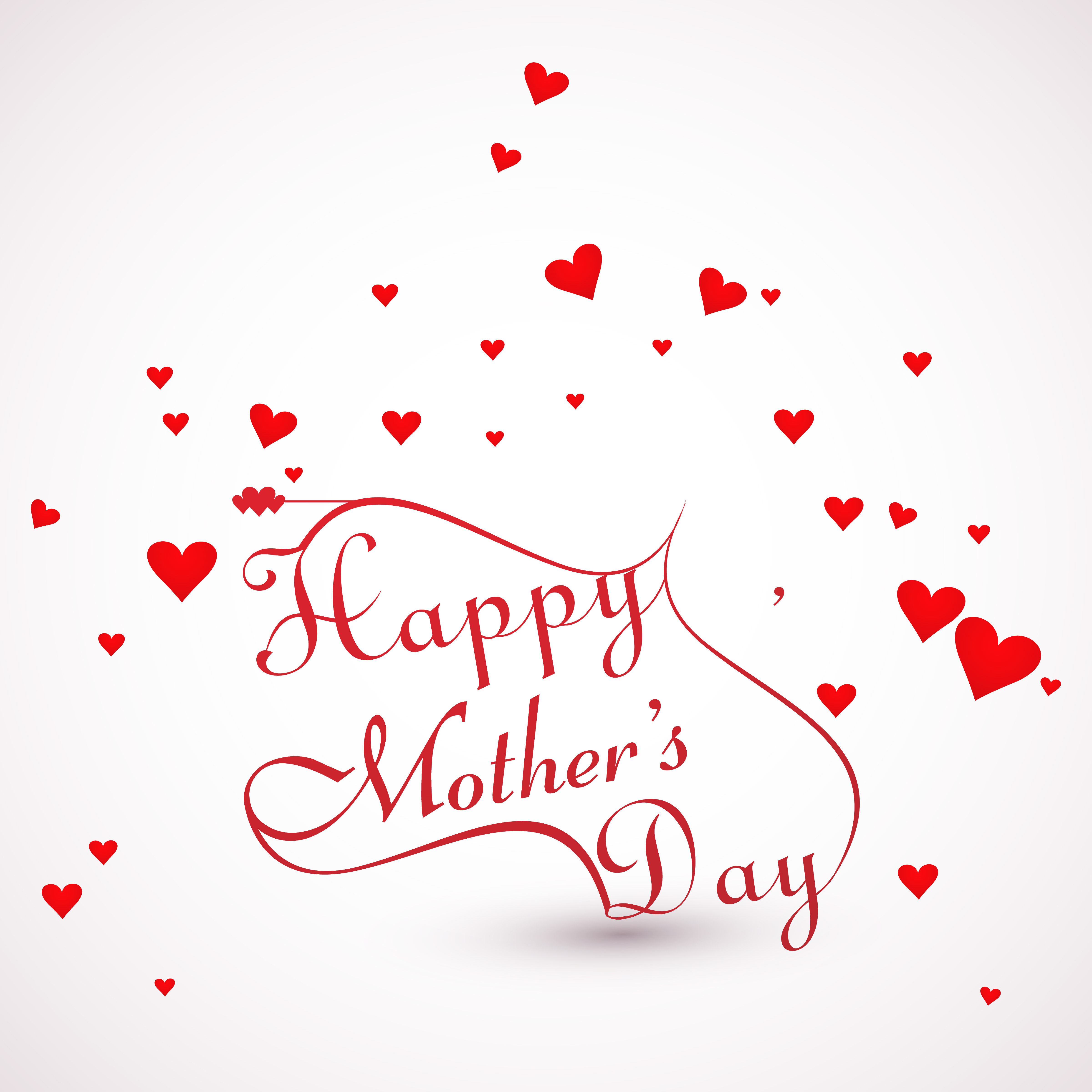 beautiful mothers day text concept card colorful background