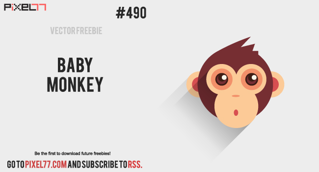 baby monkey vector