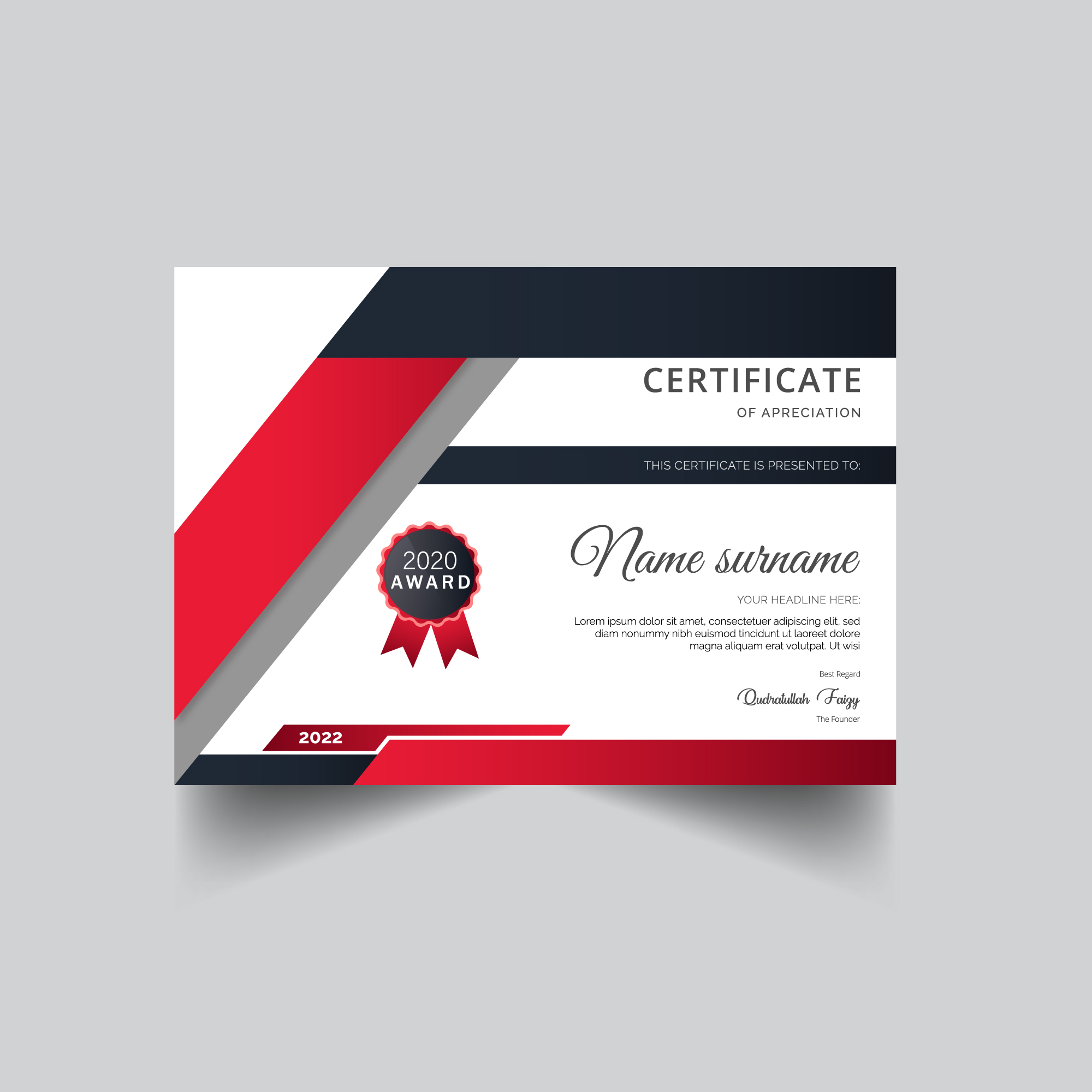 certificate template