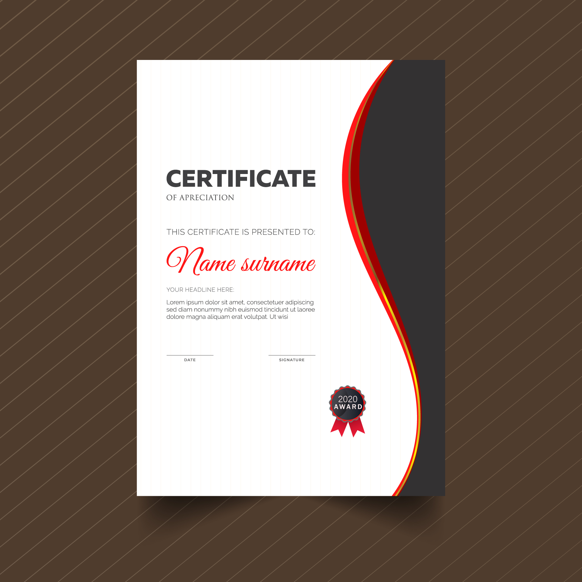 certificate template