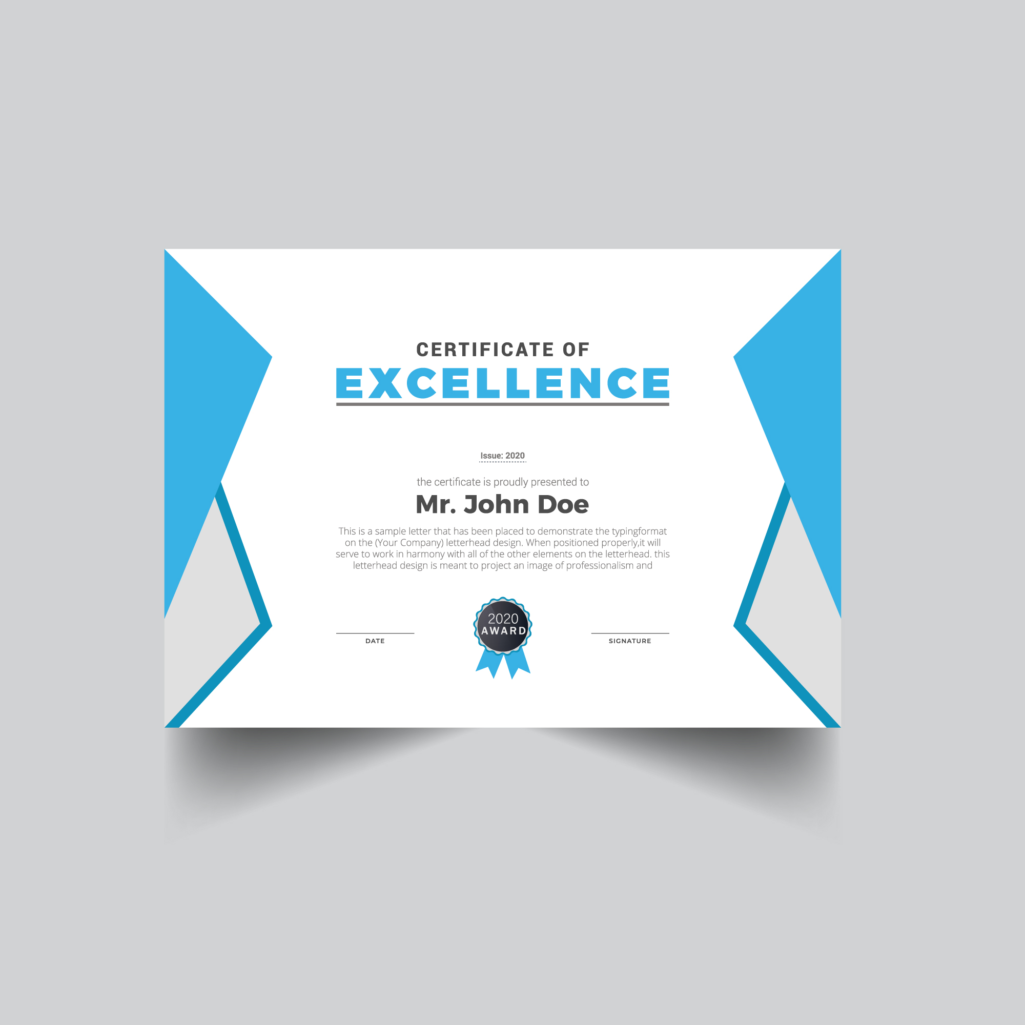 certificate template