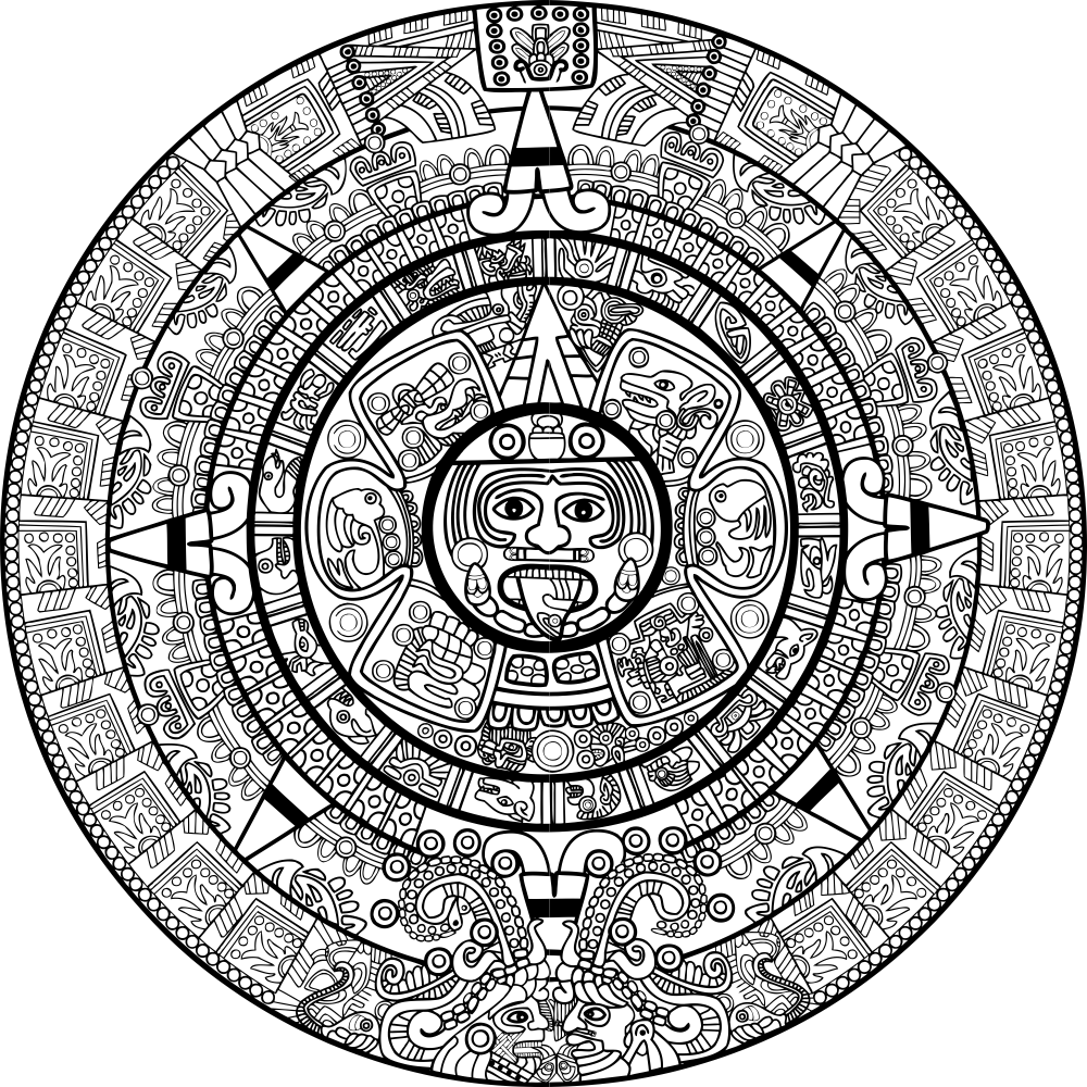 calendar mayan free vector art