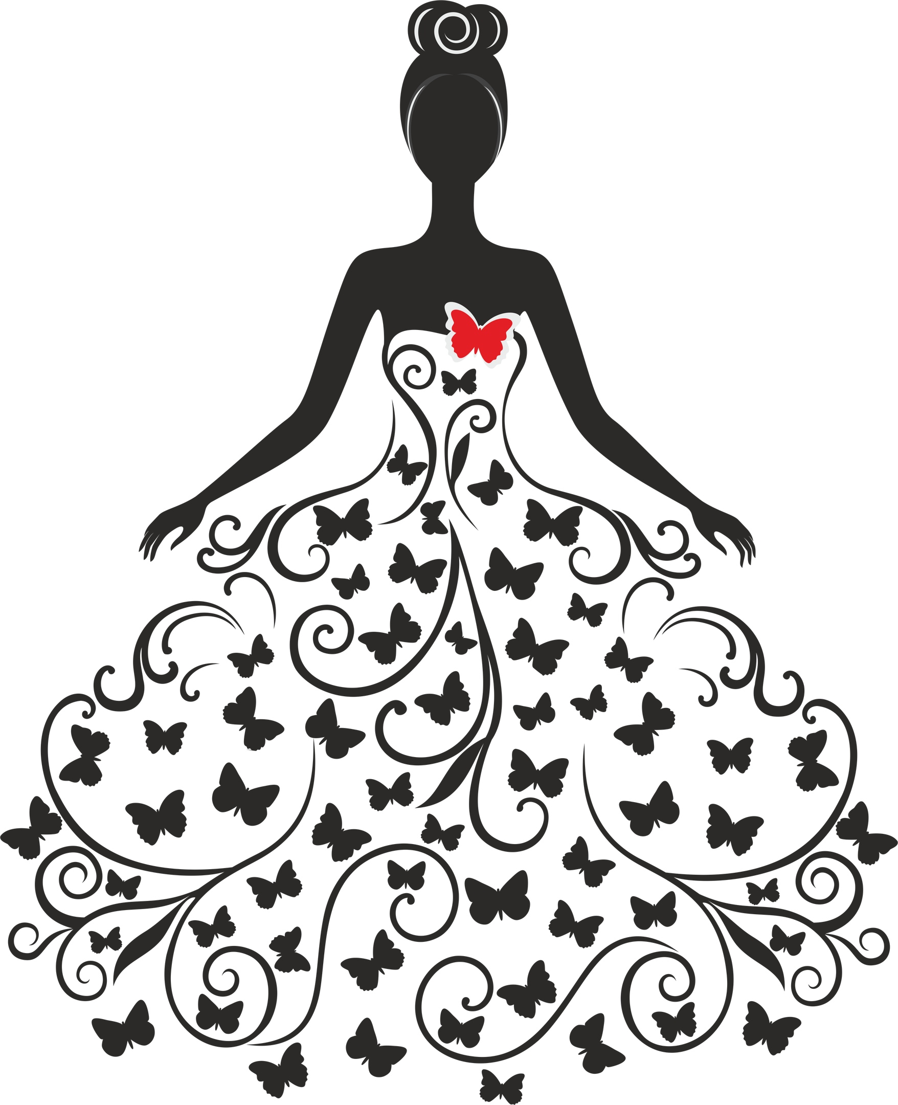 wedding silhouette free cdr vectors art