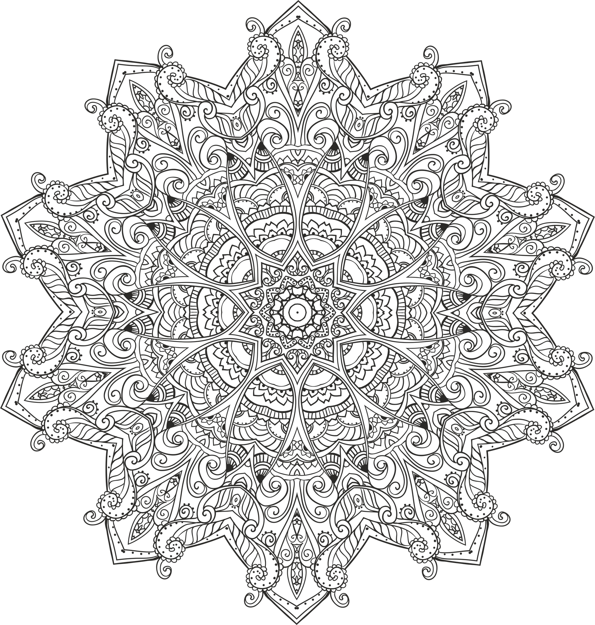 myst mandala cdr vectors art