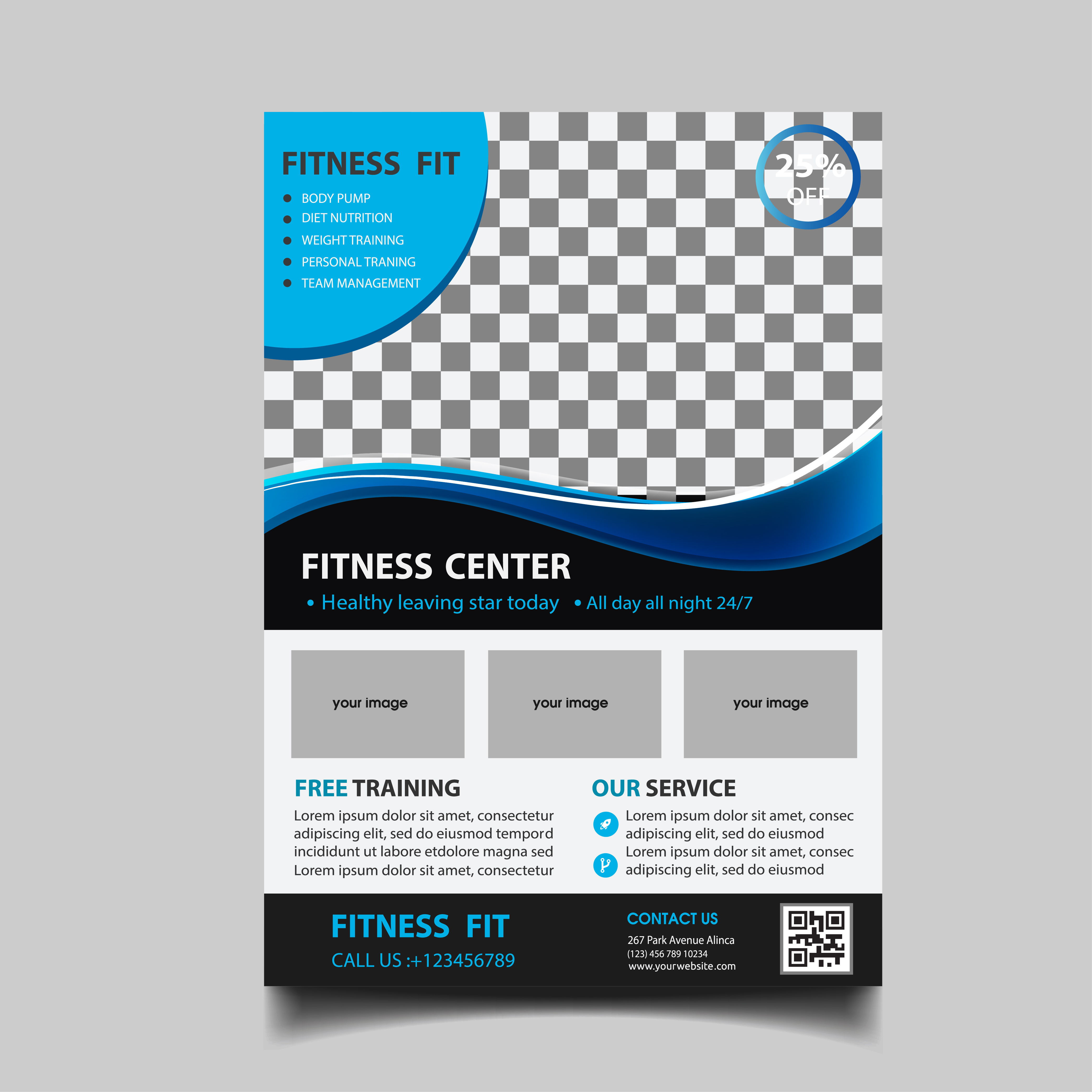 fitness flyer design