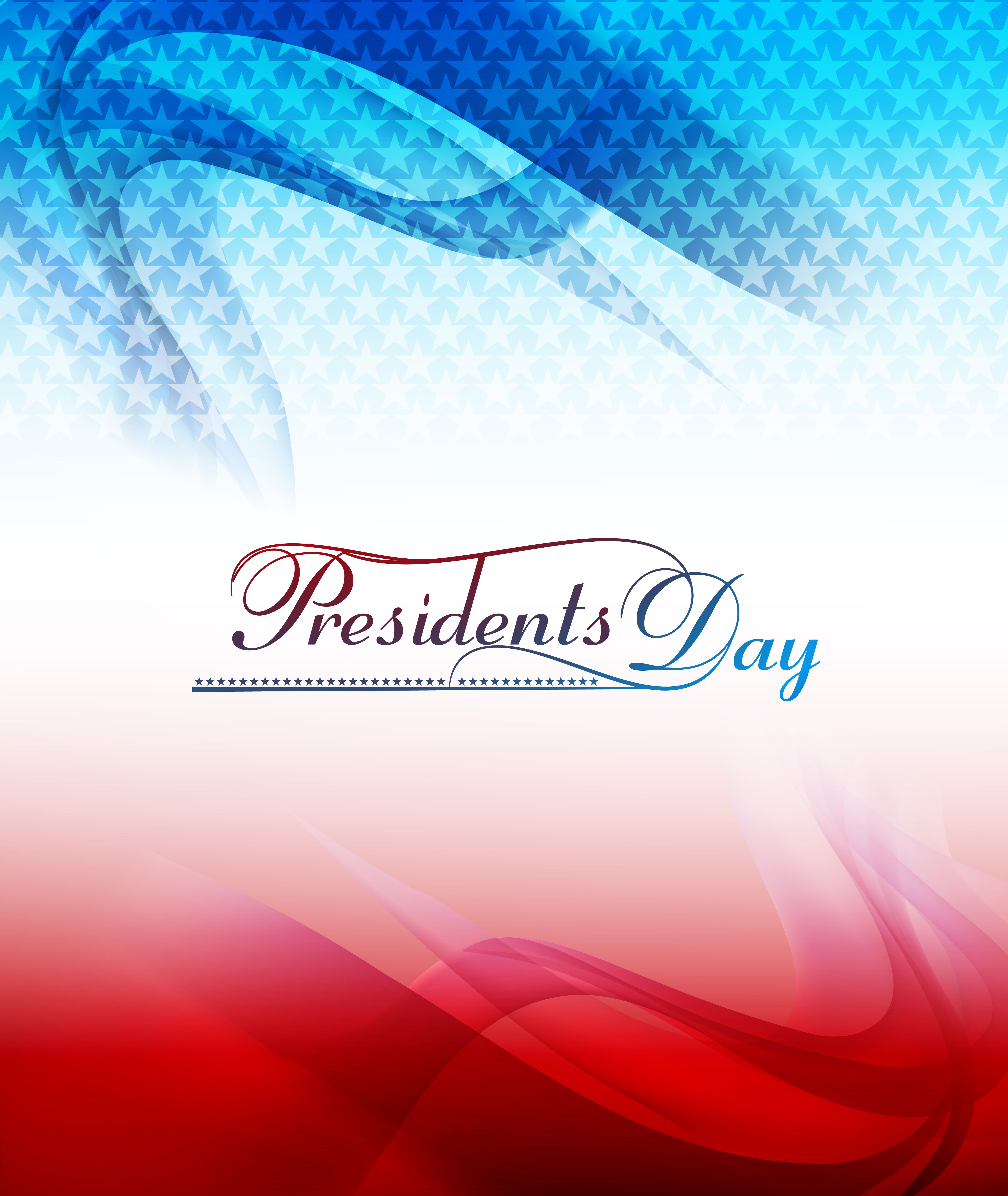 presidents day background united states stars illustration vector