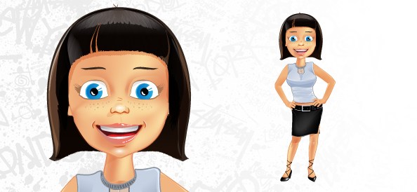 woman vector character