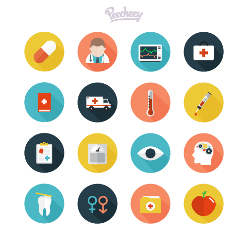 healthcare icons set