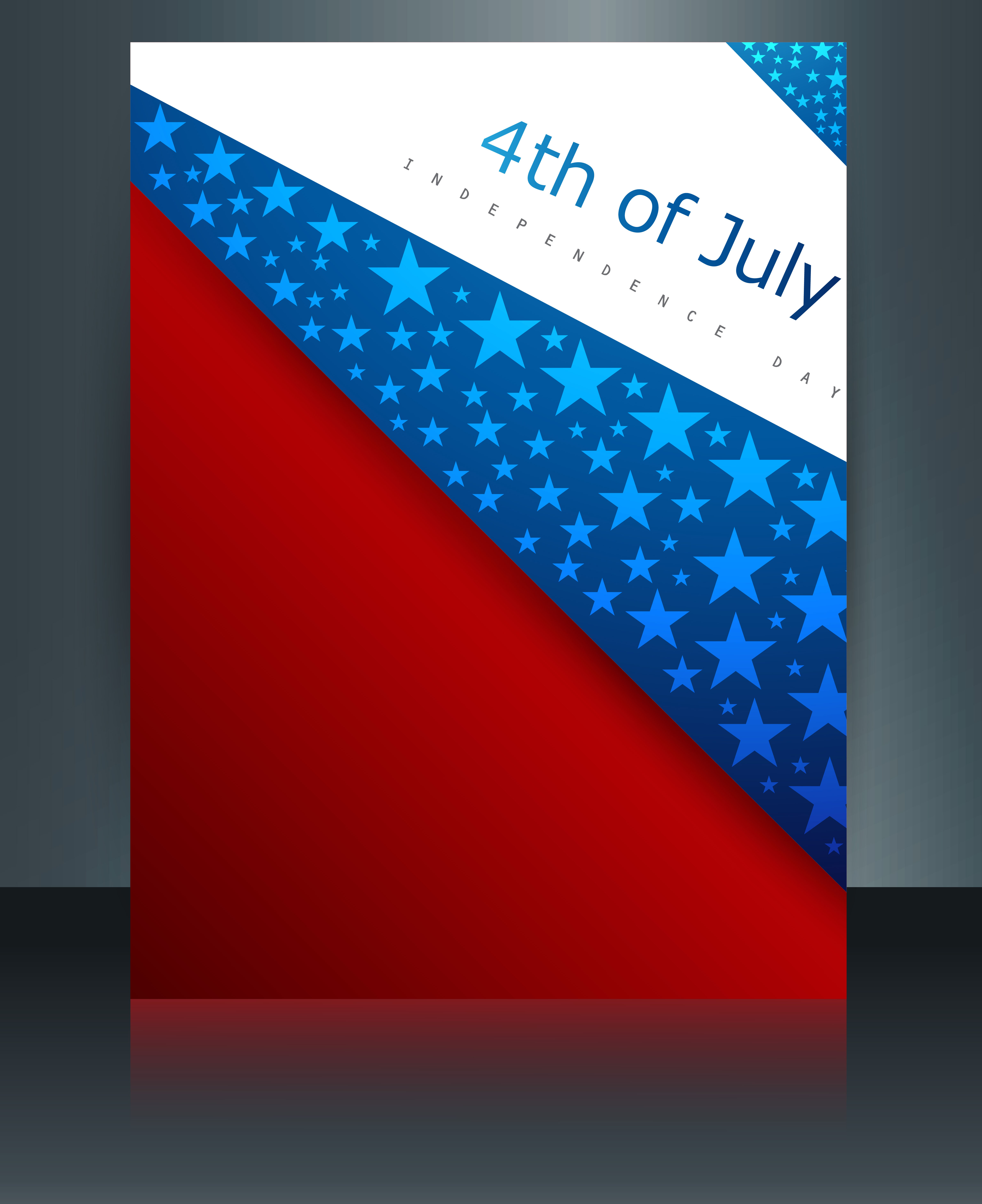 vector template brochure for united states of america in president day reflection design