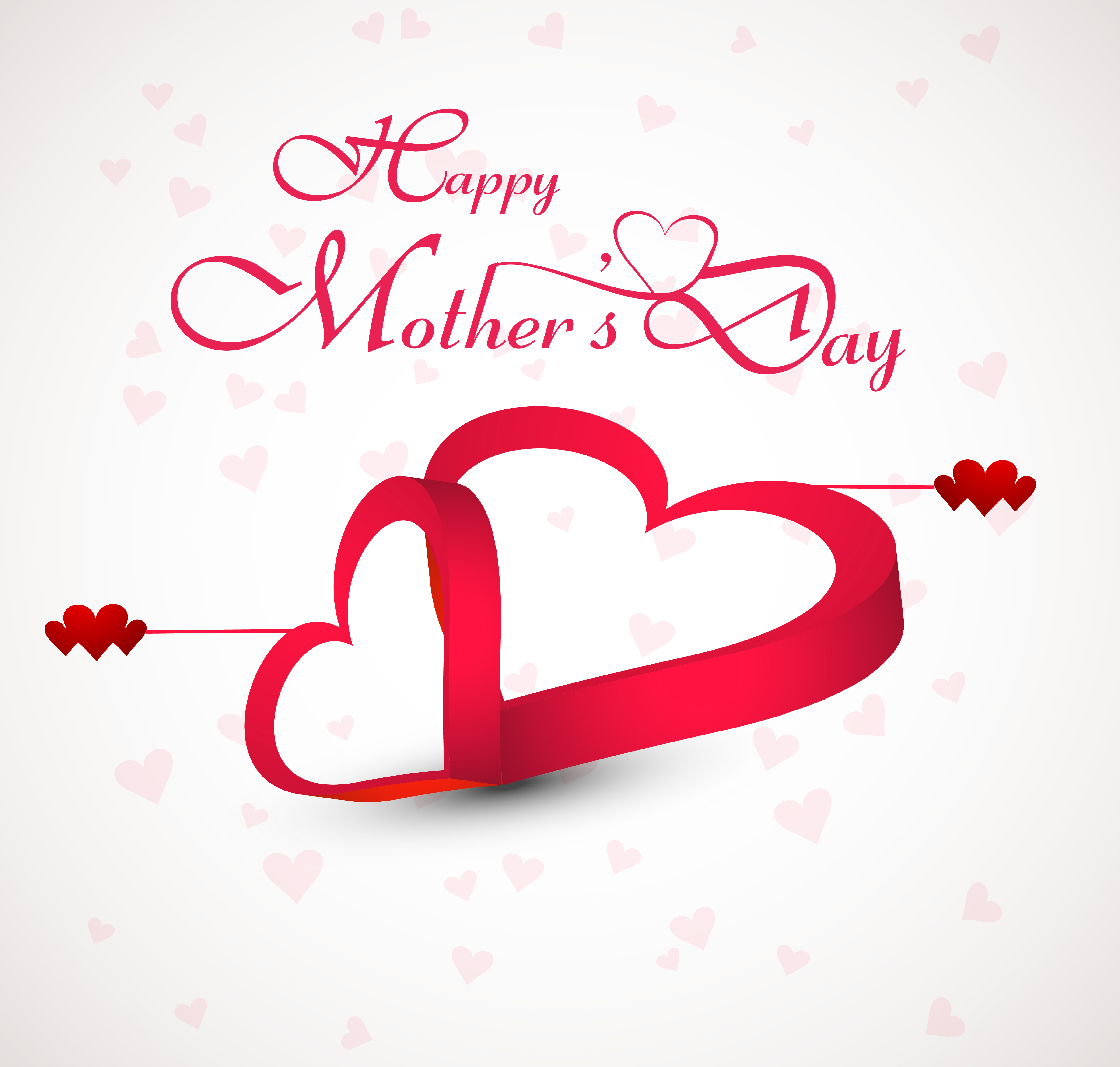 beautiful mothers day text concept card colorful background