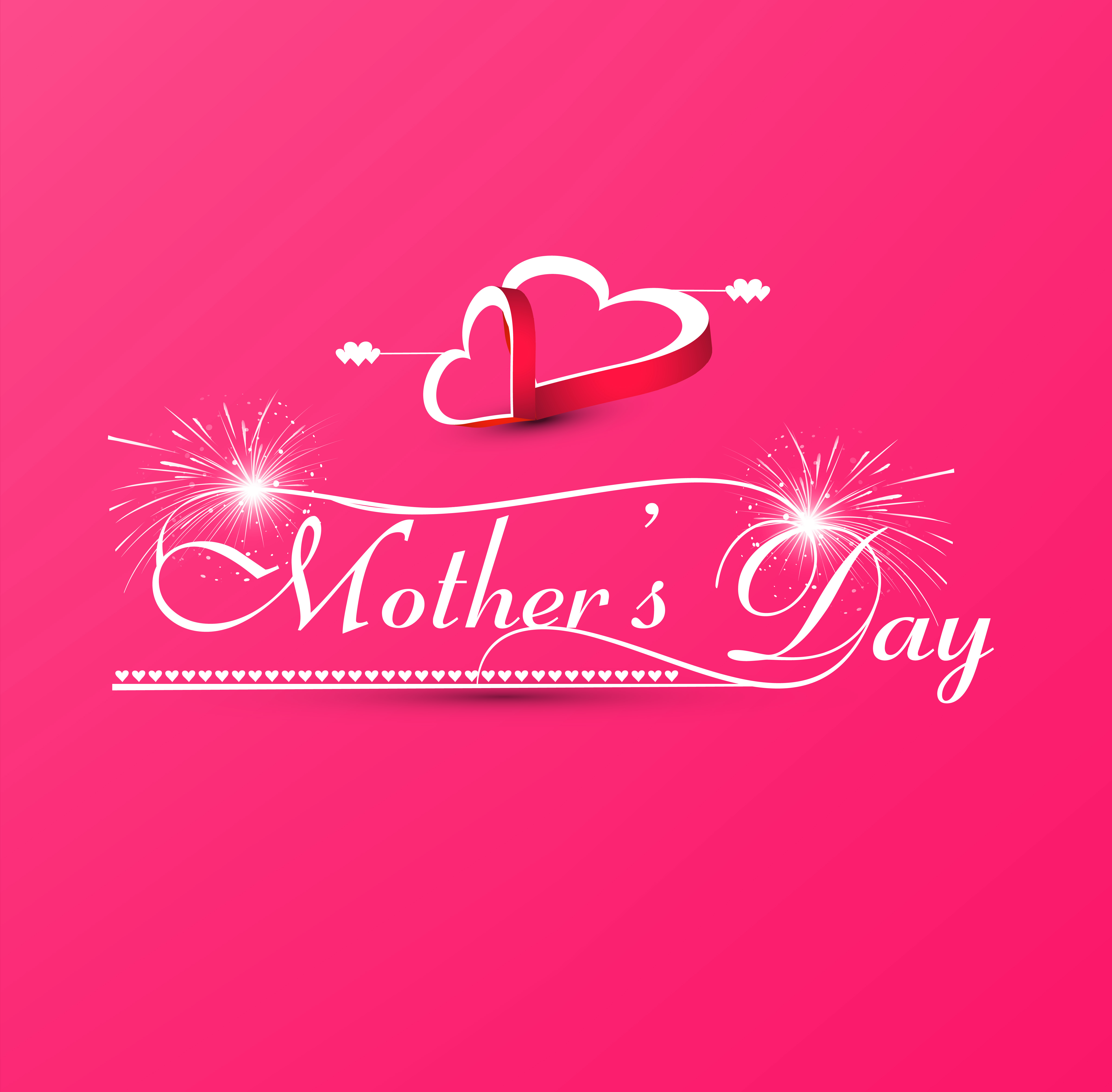 beautiful mothers day text concept card colorful background