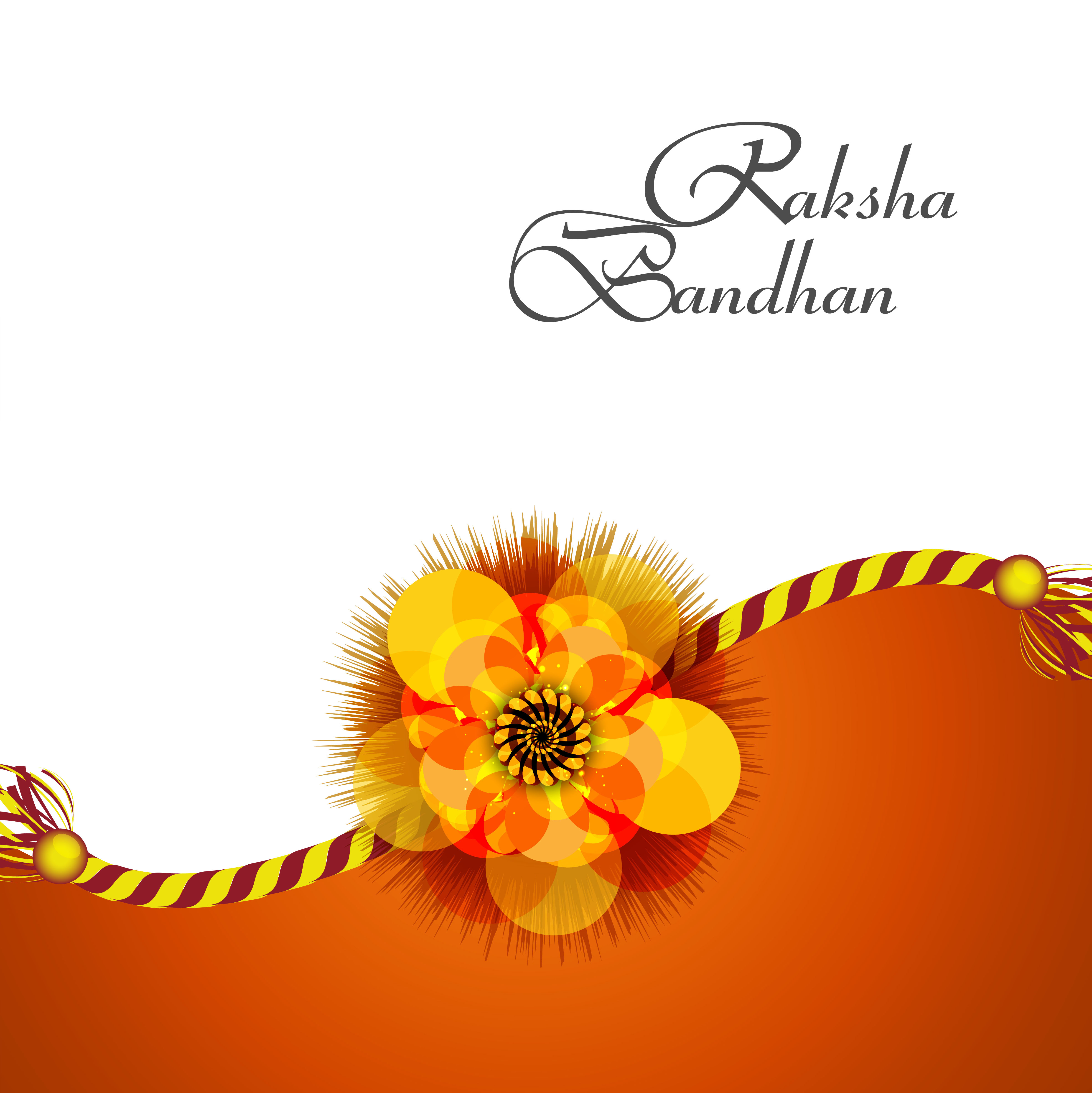 beautiful raksha bandhan background colorful card design