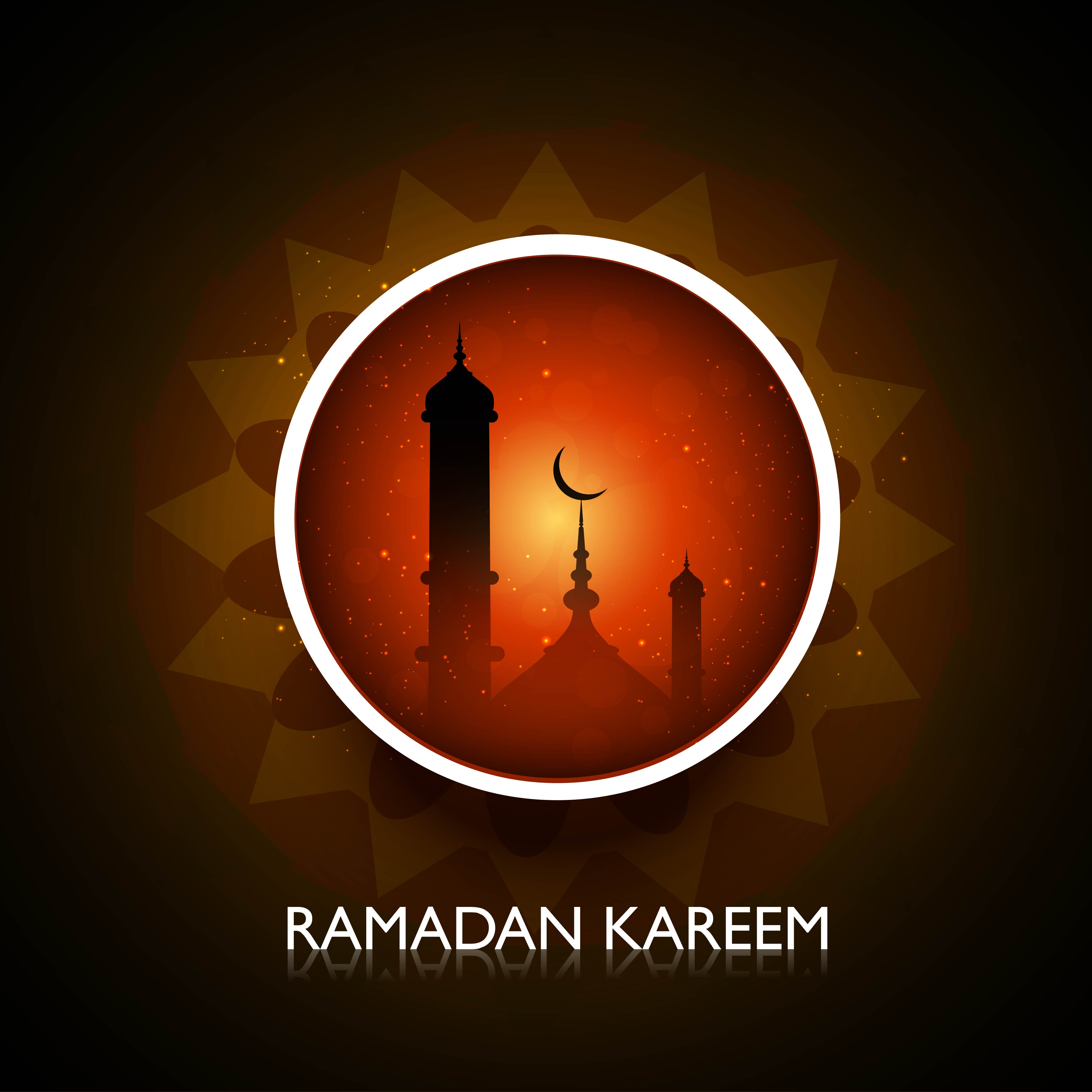 beautiful celebration ramadan kareem bright colorful vector