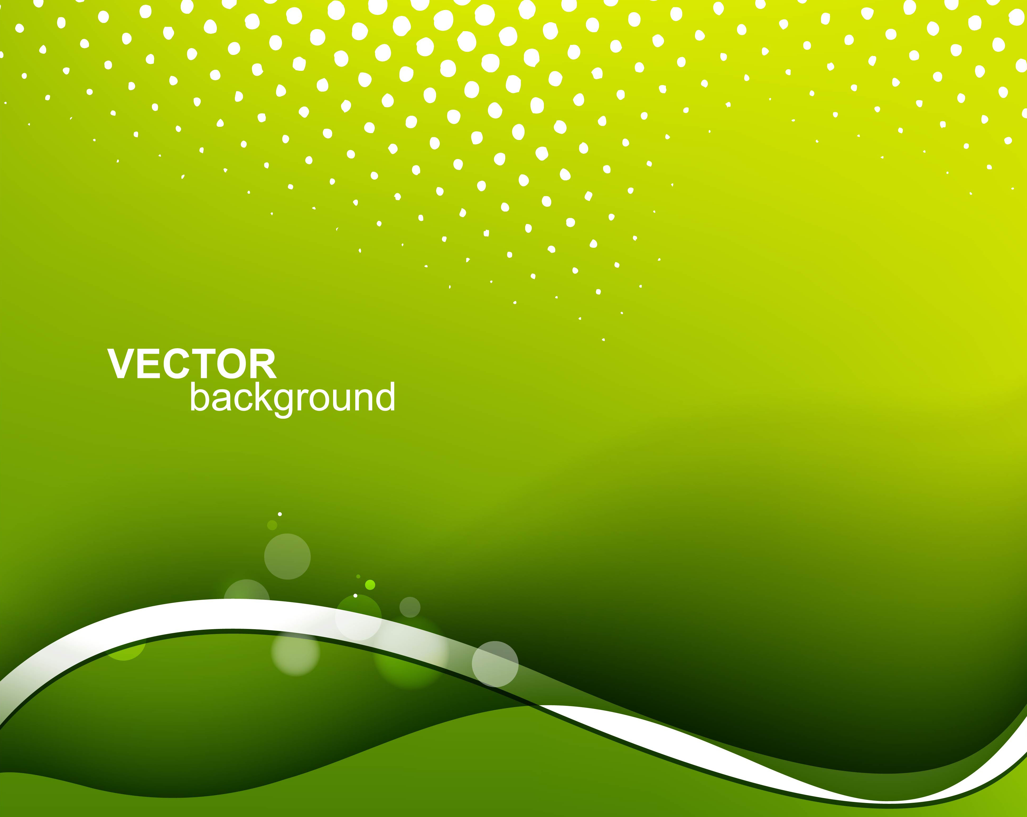 abstract colorful green wave background vector illustration