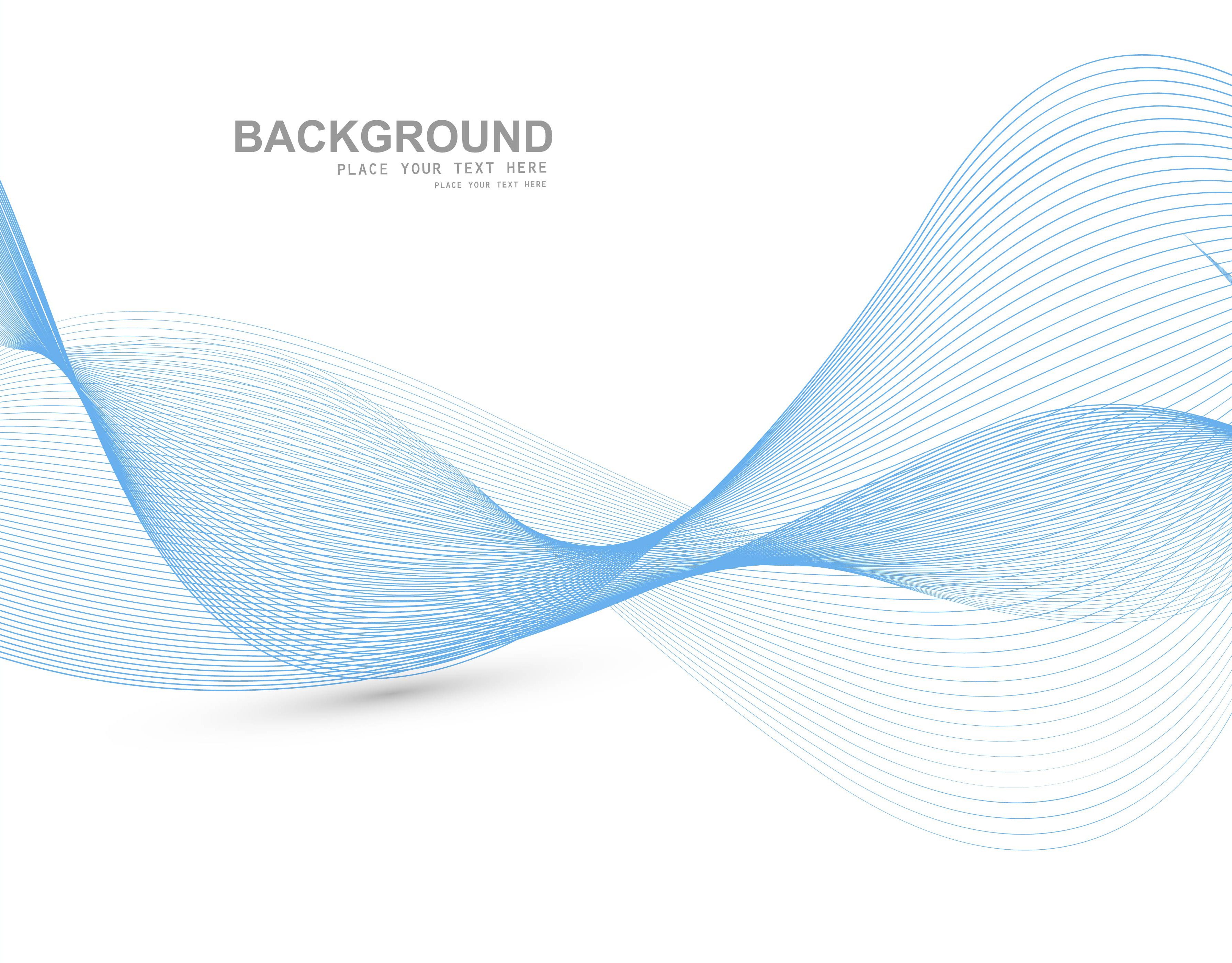 abstract blue colorful line wave vector illustration