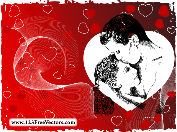 love couple vector image