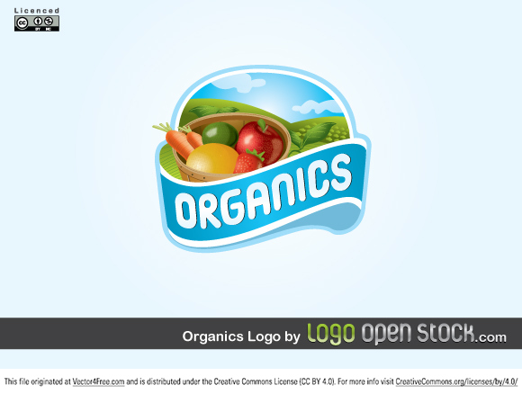 organics logo vector design