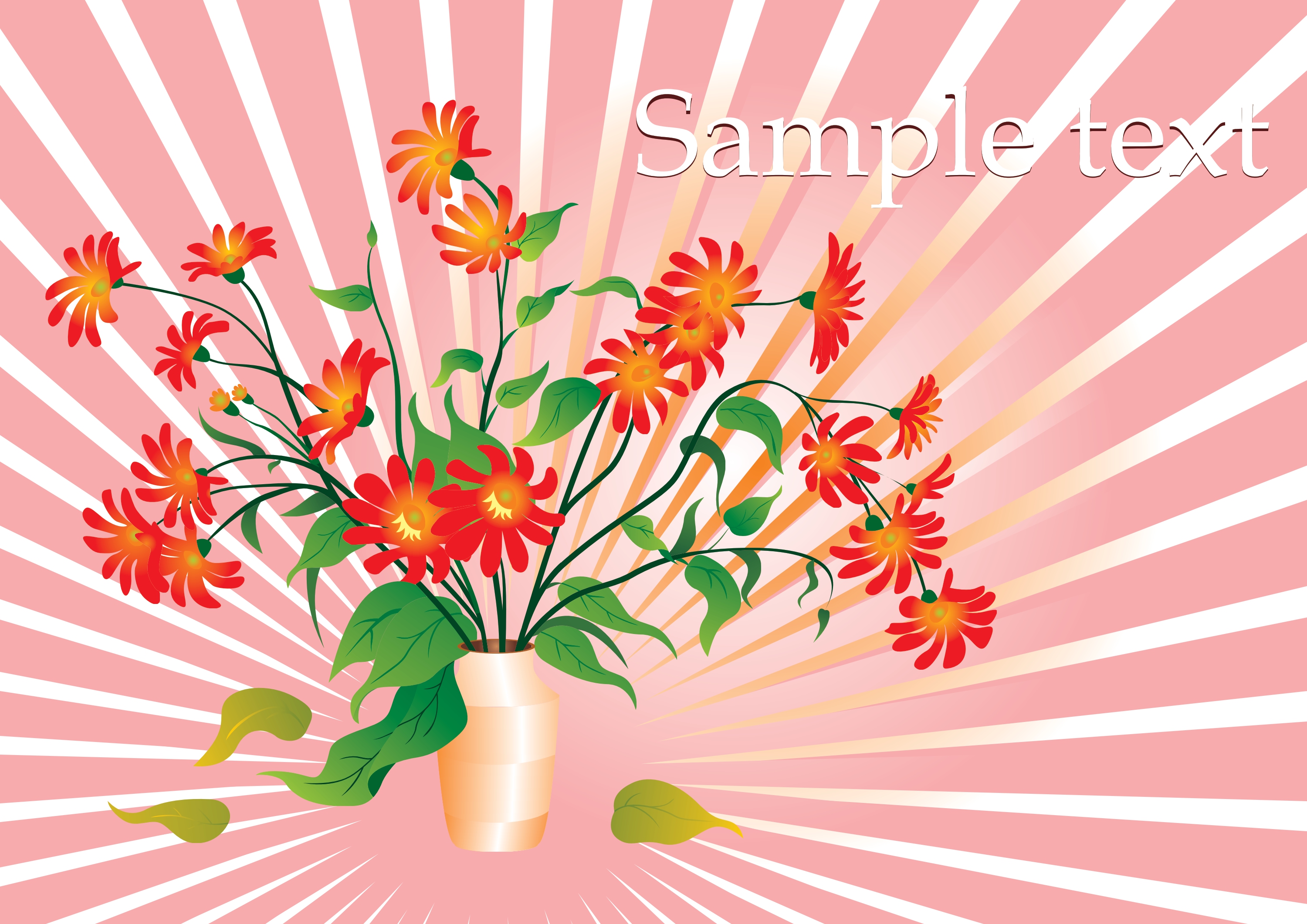 floral template vector