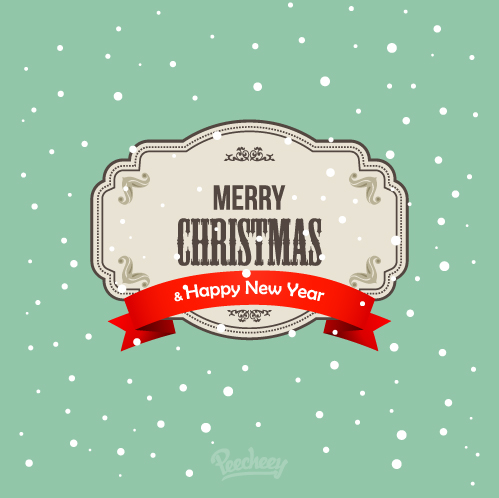 christmas and new year vector illustration