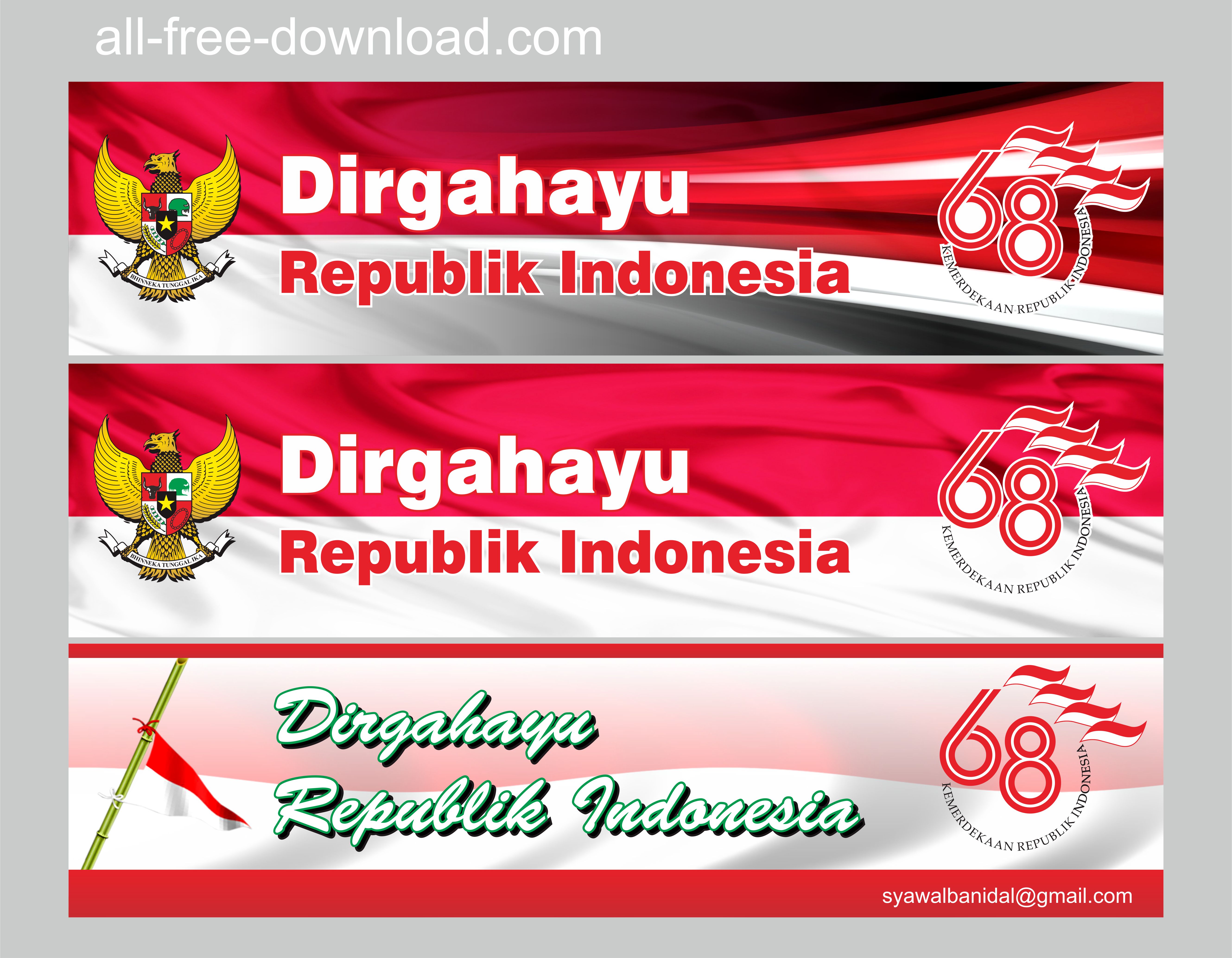 banner hut indonesia