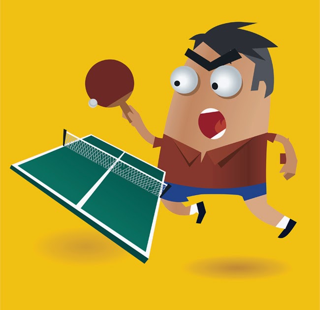 ping pong vector character