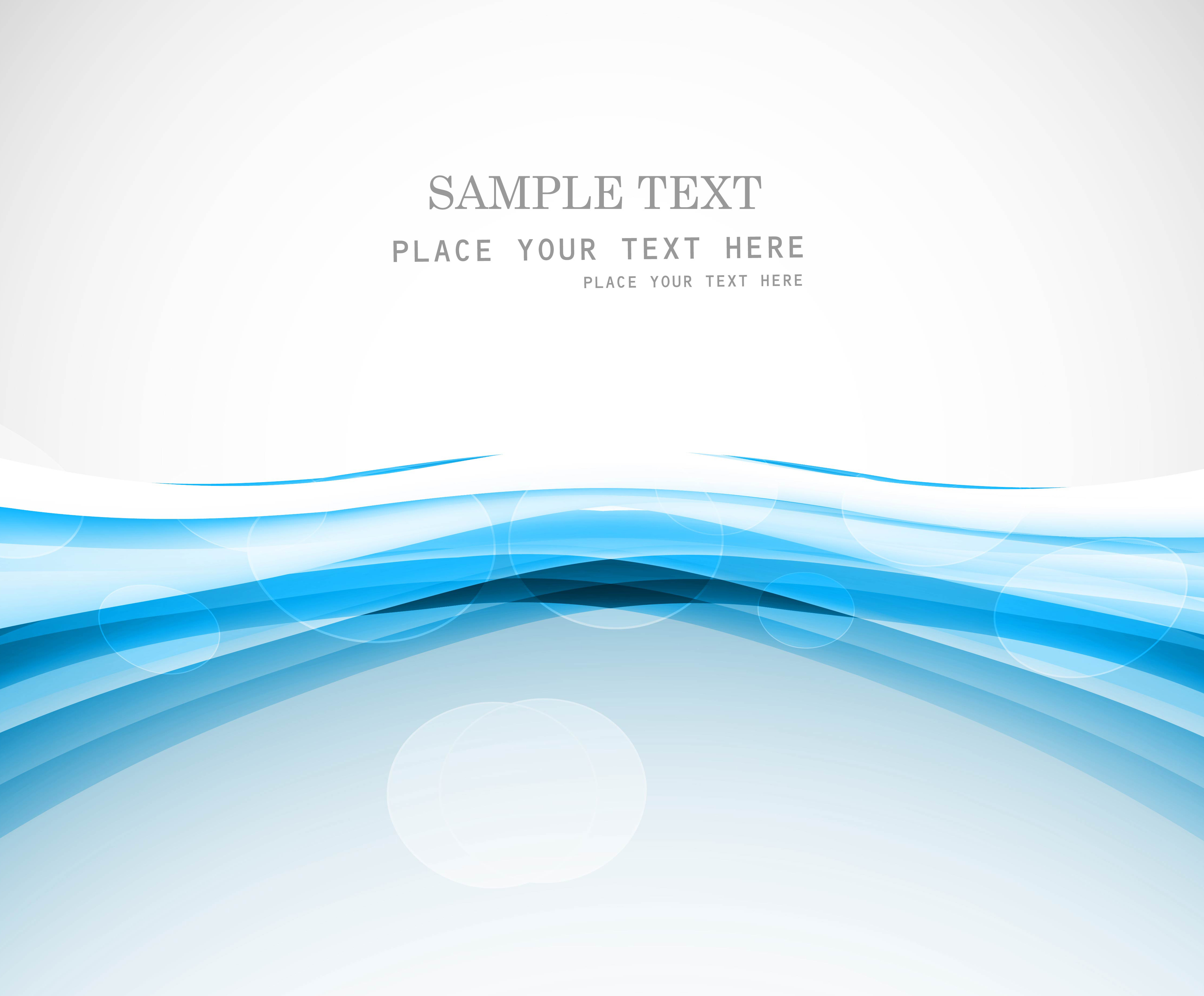 abstract technology blue shiny wave circle vector