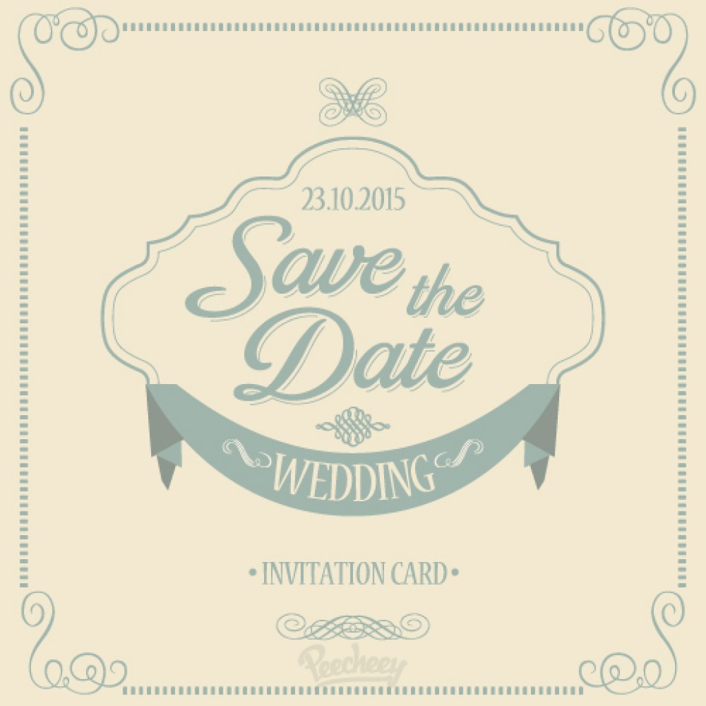 save the date wedding invitation