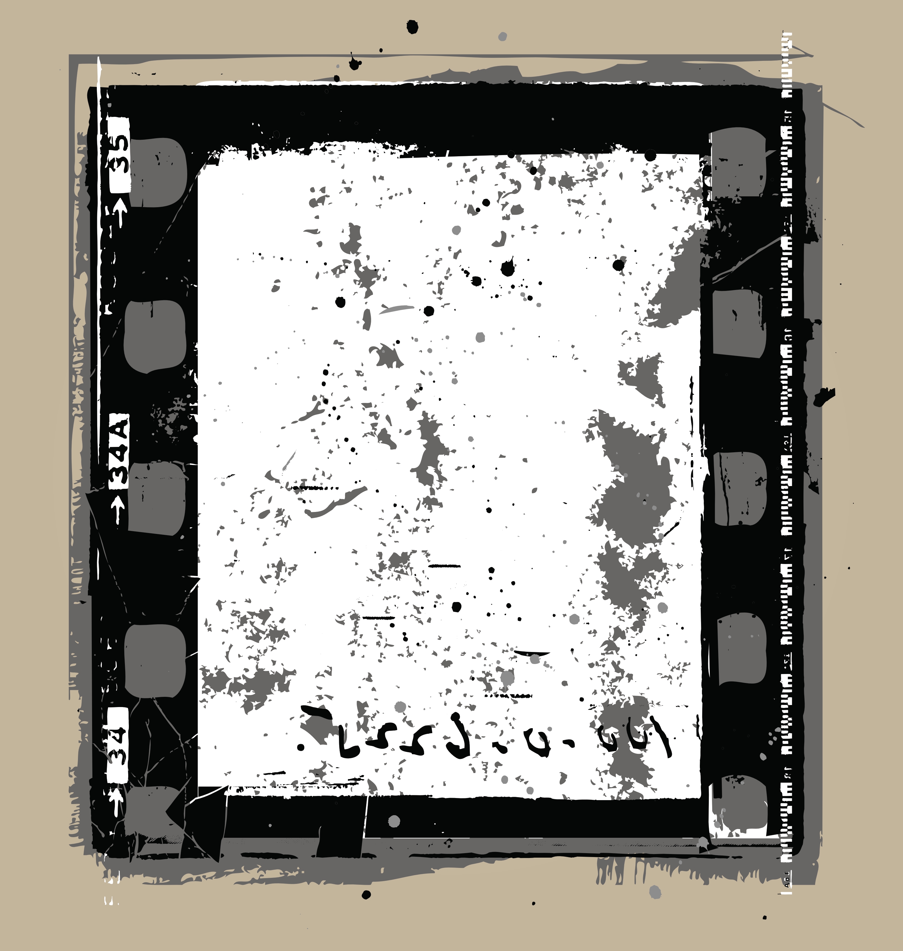 grunge film elements vector