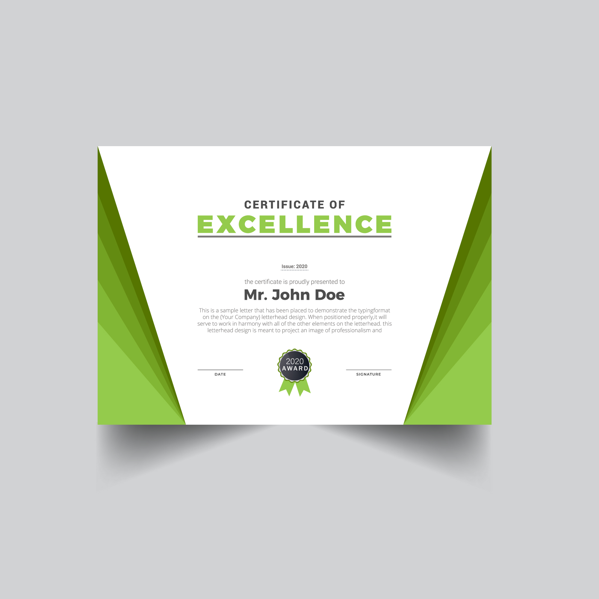 certificate template