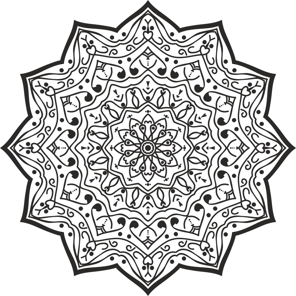 luxury mandala design free vector