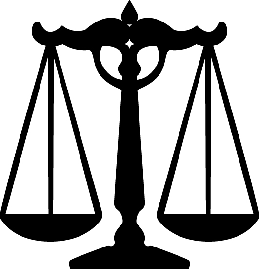 scale of justice vector