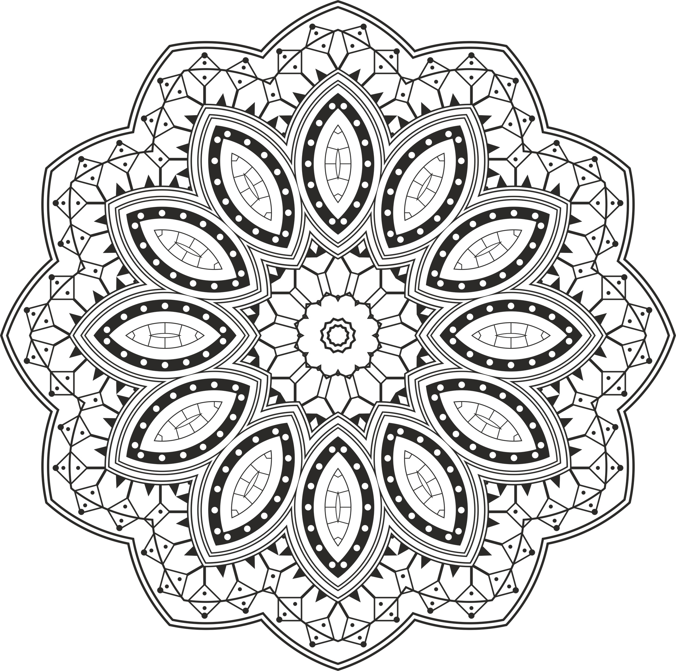 mandala design free cdr vectors art