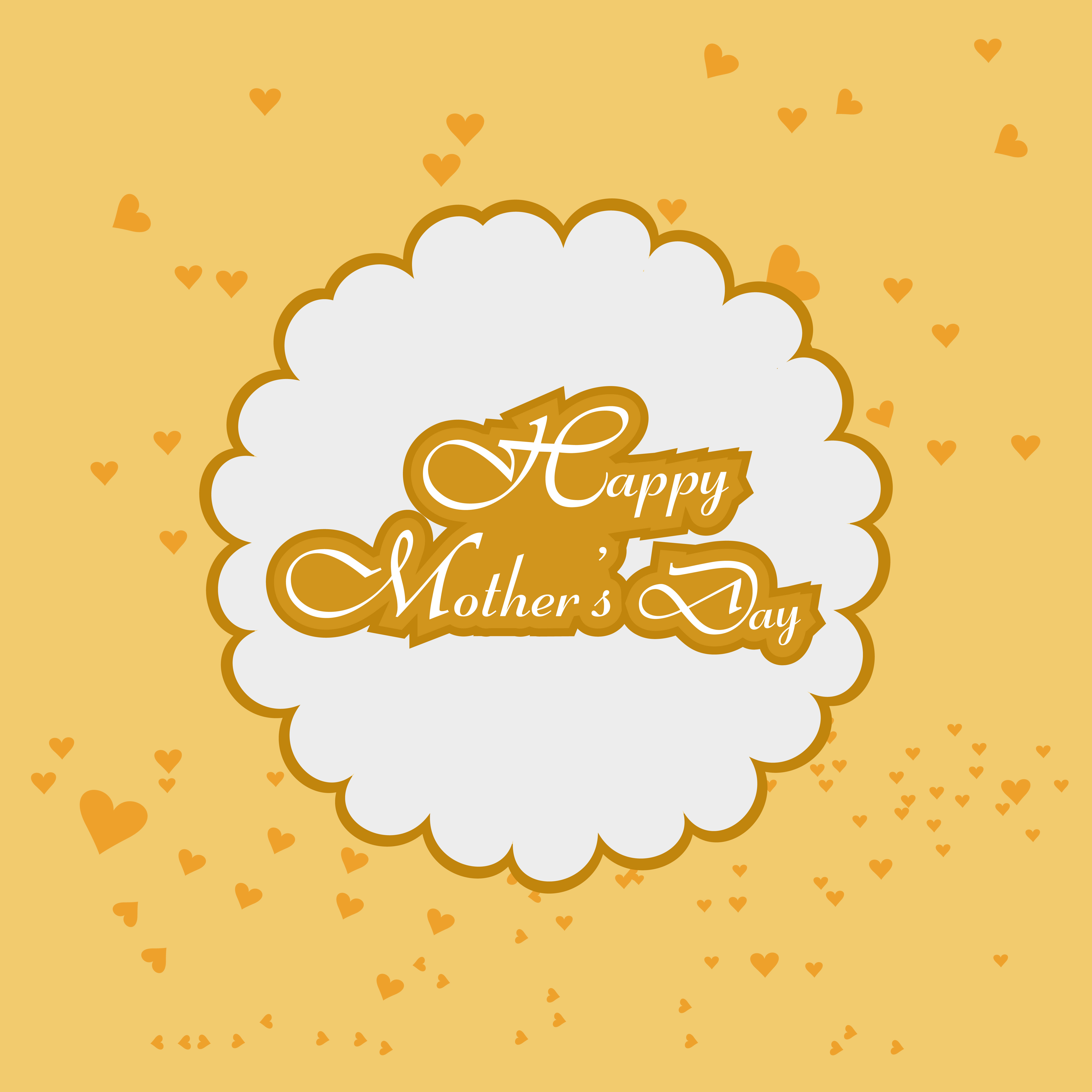 beautiful mothers day card colorful text background illustration