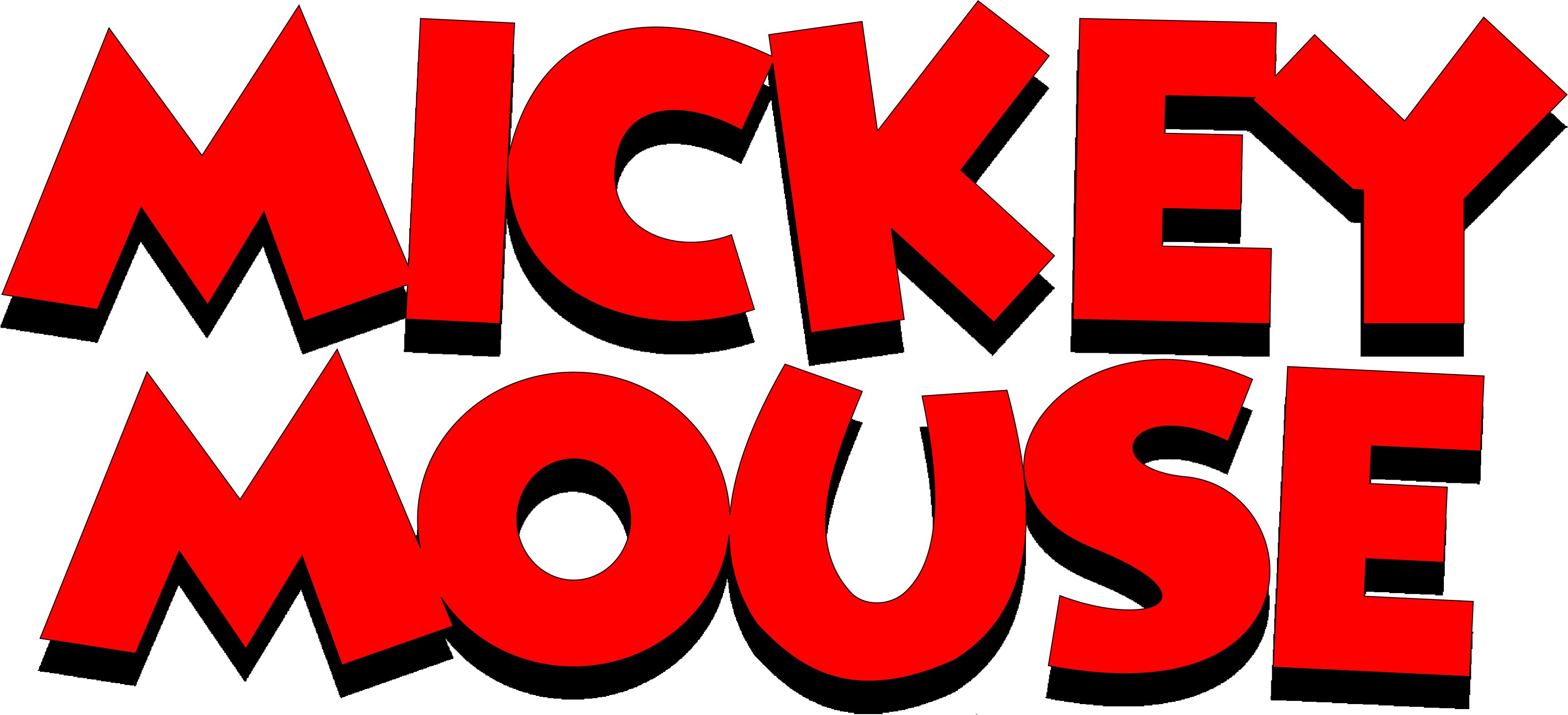 mickey mouse name logo