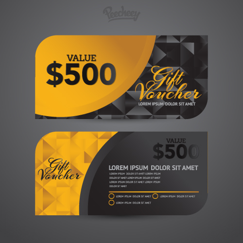 luxury voucher template