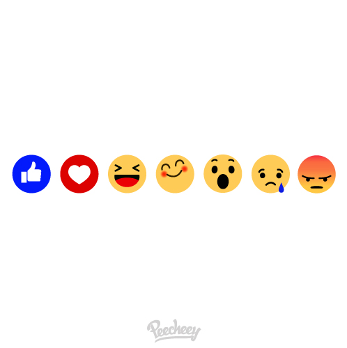 set of facebook emoticons