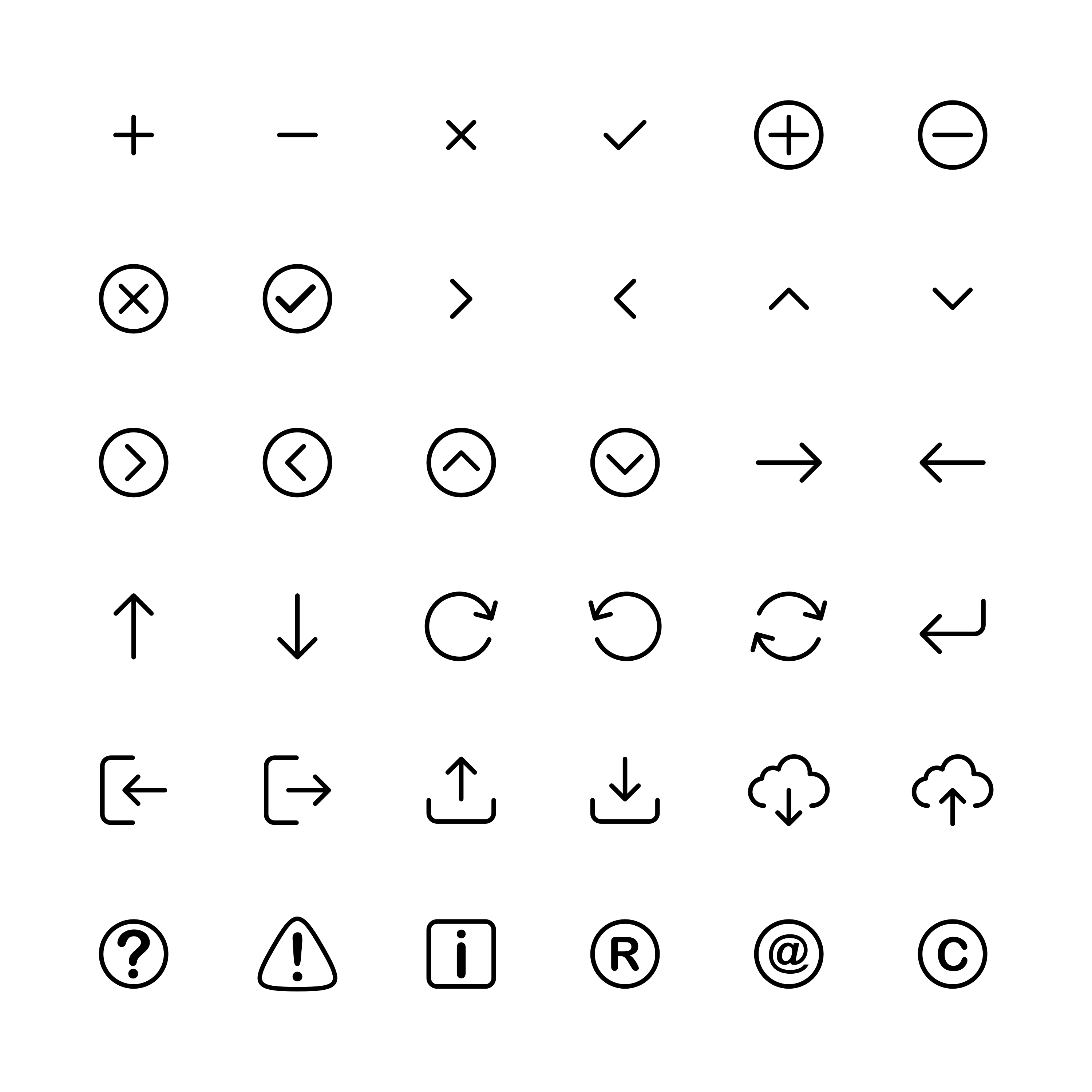 line art icon set vector template illustration design