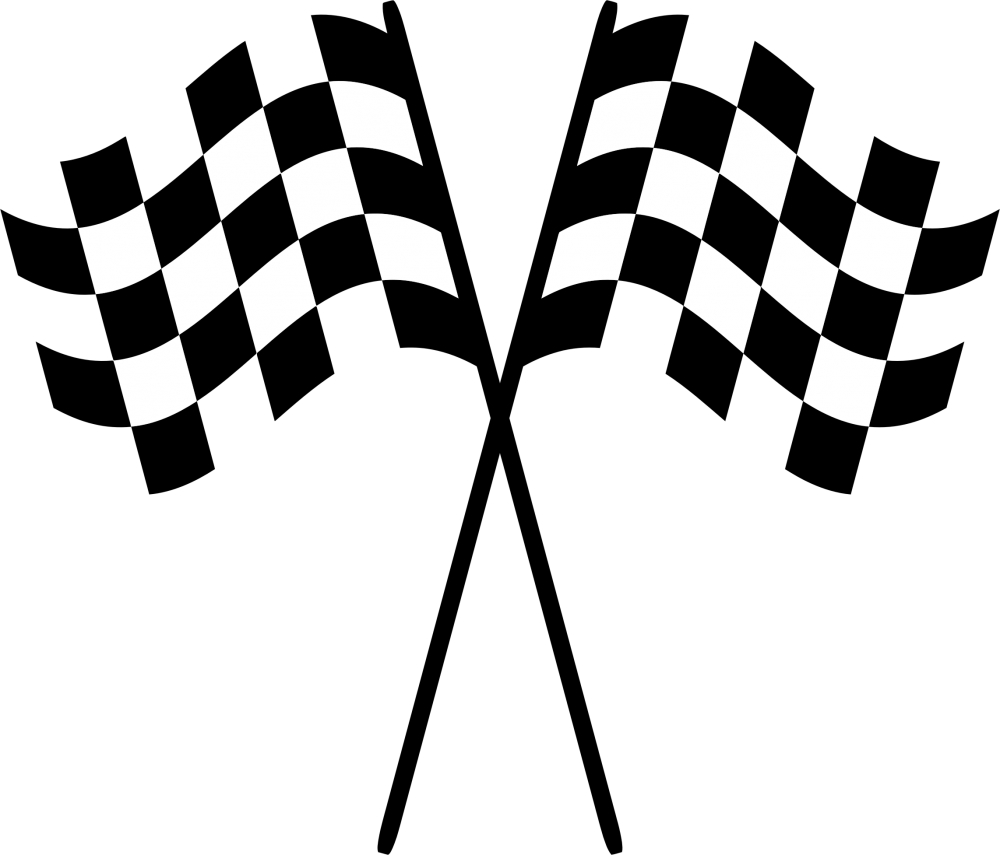 racing checkered flags vector illustration