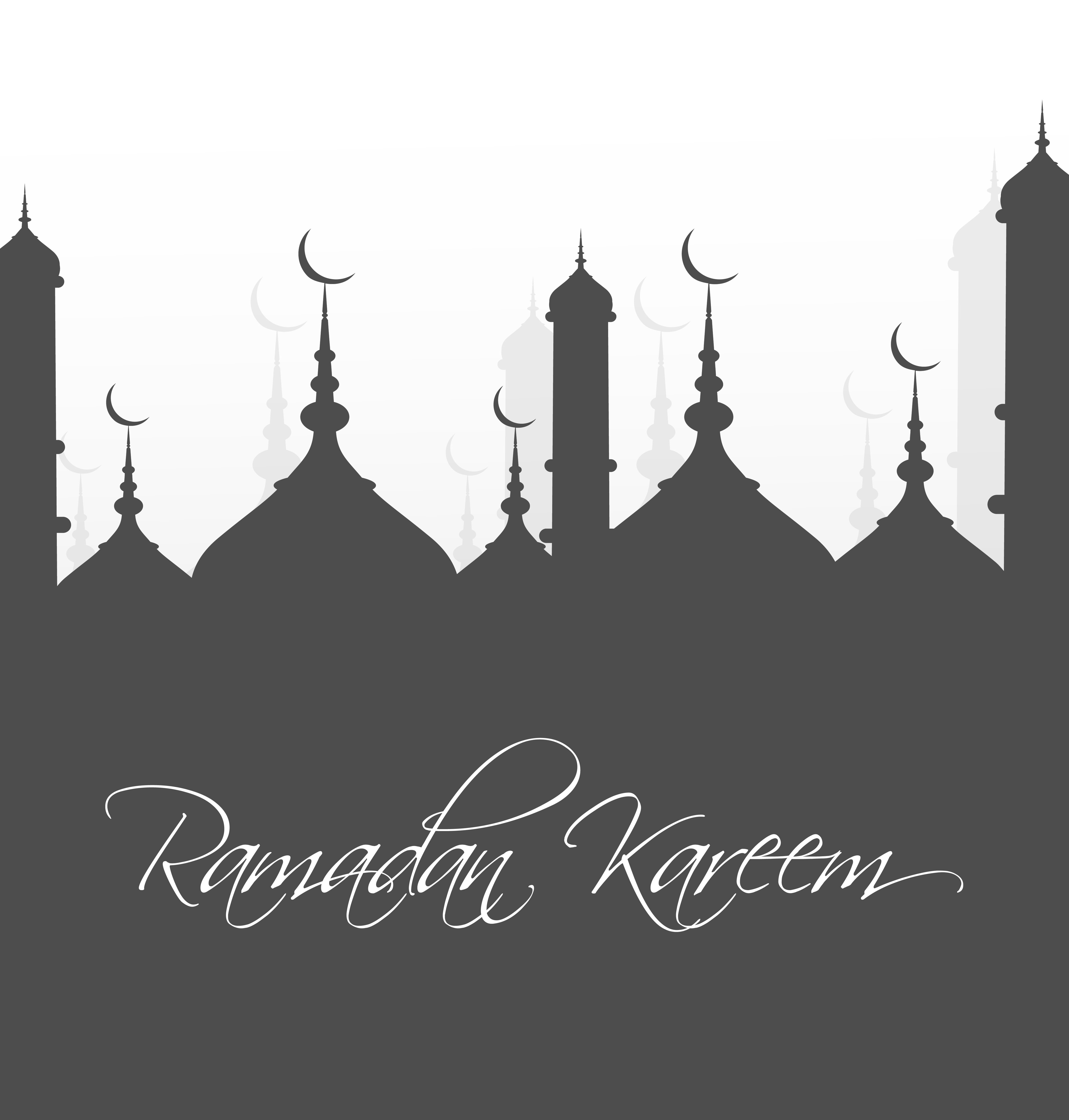 beautiful arabic islamic ramadan kareem vector