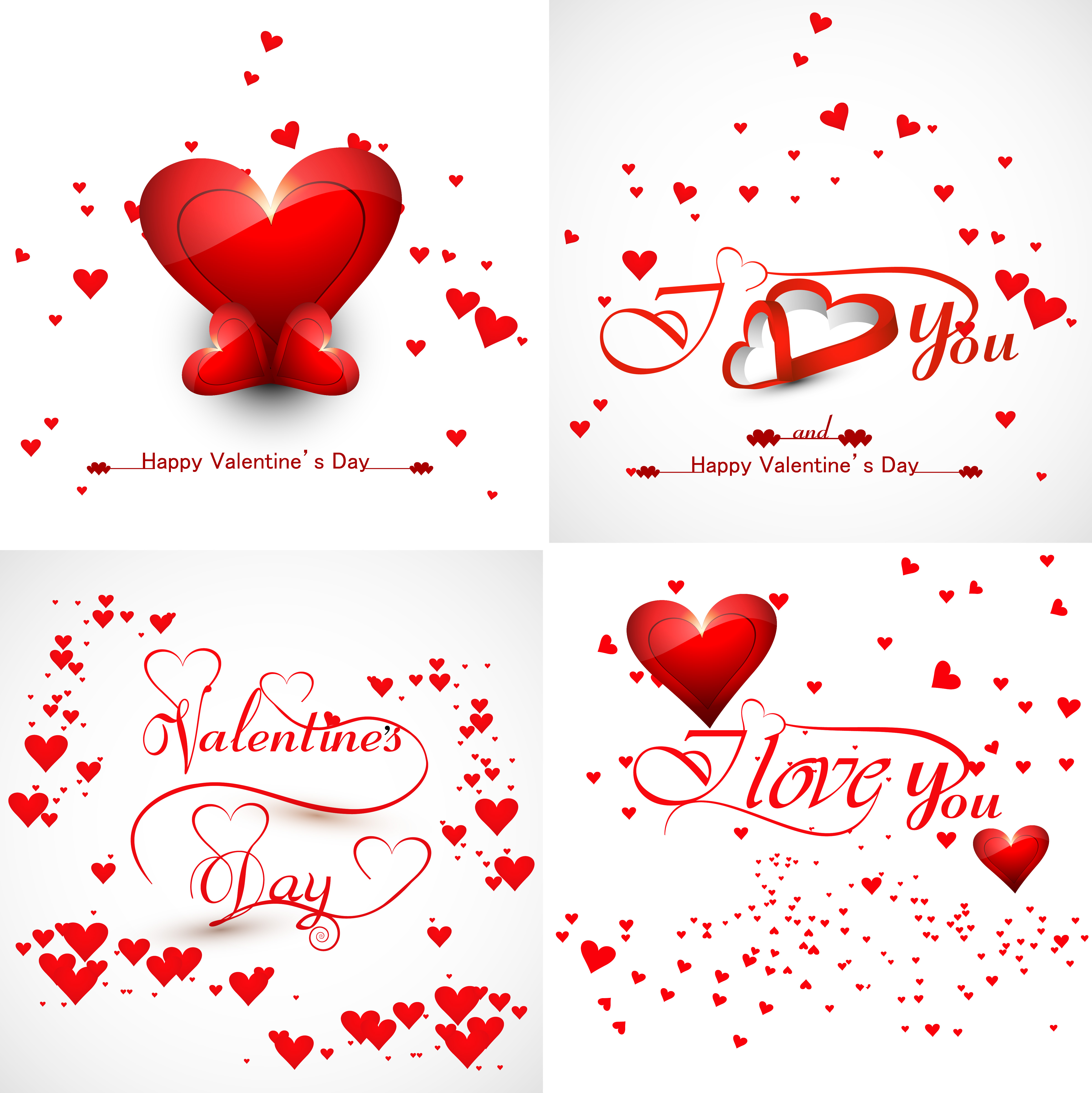 beautiful friends forever for happy valentines day heart stylish text colorful background vector