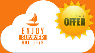 orange styles summer holiday vector poster