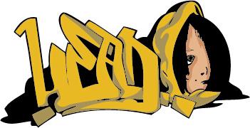 funny graffiti alphabet design vector