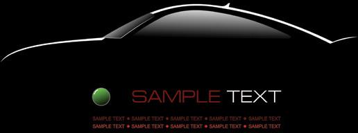 shiny car black background design vector