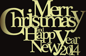 christmas new year text design vector background