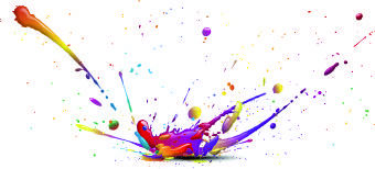 splash paint effect vector