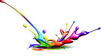 splash paint effect vector