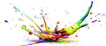 splash paint effect vector