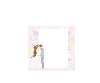 romantic postcard wedding vector art