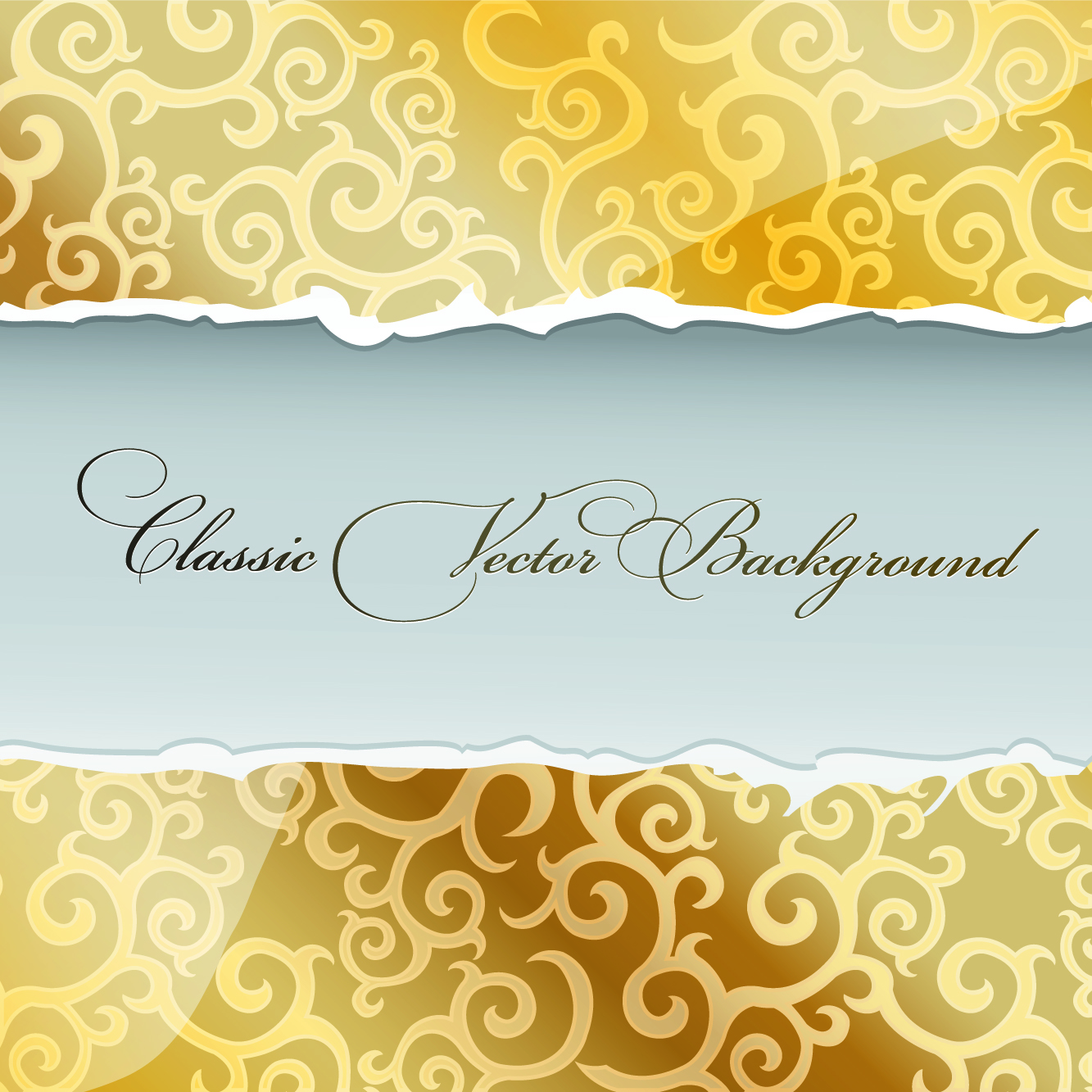 torn paper background template shiny elegant classic