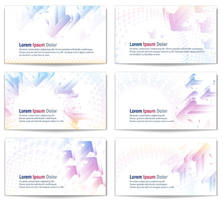 business card cover templates dynamic arrows decor